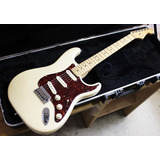 Fender American Deluxe Stratocaster Olympic Pearl 2010 Case 