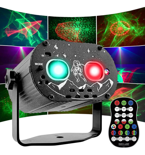 Luces Fiesta Laser Dj Recargable Estroboscopica Proyector