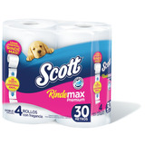 Papel Higiénico Scott Rindemax Premium Doble Hoja 30 M De 4 U