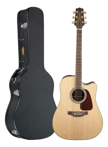 Violão Eletroacústica Takamine Gd71ce + Hard Case Para Destros Natural Gloss