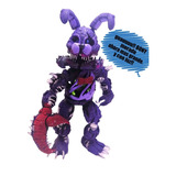 Five Nights At Freddys Bonnie Morado Twisted  Gde C/ Luz Led