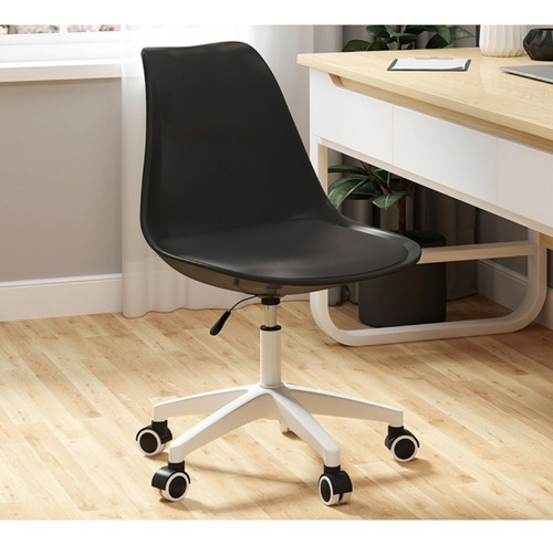 Silla De Oficina Eames Acolchada Negro