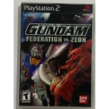 Gundam: Federation Vs Zeon Ps2 Capa E Poster Ps2