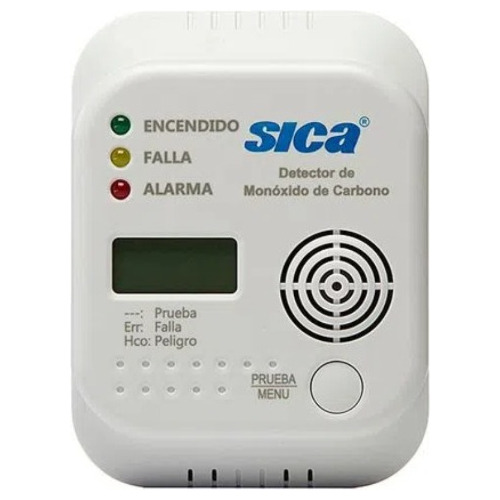 Detector De Monoxido De Carbono A Pilas Con Display Sica