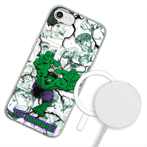 Funda Para iPhone Magsafe  Hulk Marvel Personalizada