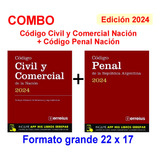 Combo Codigo Civil + Codigo Penal Ultima Ed. Tamaño Grande