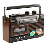 Radio Cassette Vintage Am/fm Mp3 Sd Usb Pilas