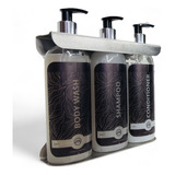 Dispenser Deluxe Triple P/shampoo Acondicionador Jabón Liqui