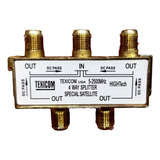 Splitter Satelital Texicom 4x1 2500 Mhz Power Pass High Tech