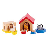 Animales De Madera Para Casas De Muñecas Family Pets De Ha. Color Multicolor