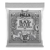 Cuerdas Para Guitarra Clásica Nylon Negro Ernie Ball