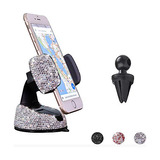 Bling Car Phone Holder 360 Ajustable Crystal Auto Phone...