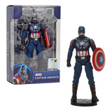 Figura De Colección Modelo De Captain America De Juguete