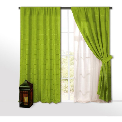 Cortinas Ambiente 4 Paños Caño Pasante Excelente