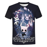 Camiseta Neutra De Manga Corta Impresa En 3d Hollow Knight