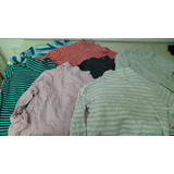 Combo De 7 Remeras Tipo Polera, Marca Owoko, Talle 7, Unisex