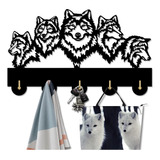 Wildlife Wolf - Percha Decorativa De Pared Para Ropa De La F