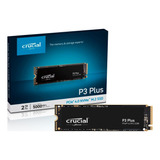 Ssd 2tb Nvme Pcie 5000mb/s Leit - 4200mb/s Grav P3 Plus Ct2000p3pssd8 Crucial