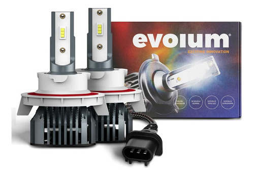 Kit Focos Led  Evolum Ultra Luxury Auto 14,00lm Hiperled