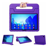 Funda Para Galaxy Tab A7 2020 Con Agarradera Color Violeta