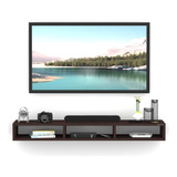 Repisa Flotante Mueble Tv  Minimalista 140cms Chocolate