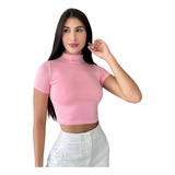 Crop Top Blusa Juvenil Ombliguera Moda Mujer Dama Ref 5