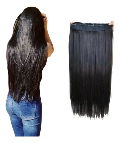 Extensión Seminatural Cabello Matte Brillo Natural Clip On 