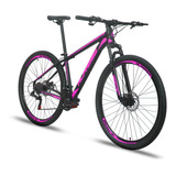 Mountain Bike Alfameq Atx Aro 29 15 24v Freios De Disco Hidráulico Câmbios Indexado Mtb Cor Preto/vermelho