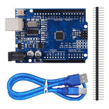 Tarjeta De Desarrollo Uno R3 Compatible Arduinoo + Cable Usb