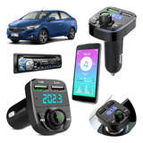 Adaptador Transmissor Bluetooth Fm Carro Sem Fio Carregador 