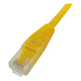 Cabo Utp P/ Tv Game Internet Patch Cord Rj45 Cat6 5m Amarelo