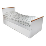 Cama Laqueada Nordica Escandinava Juvenil 1 Plaza 190x80 P