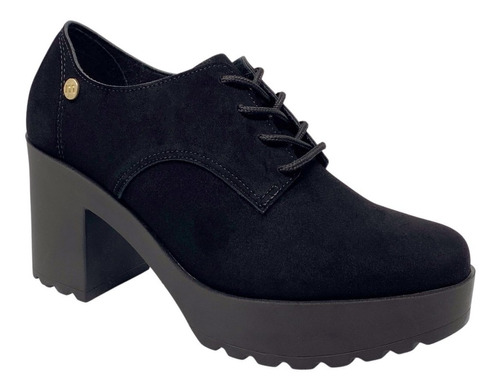 Zapato Tacon Casual Dama 5647211 Moleca Negro