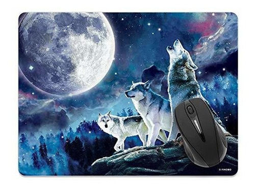 Mousepad Lobo Extra Grande Antideslizante