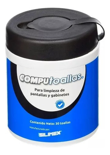 Toalla Húmeda Silimex Para Limpieza Equipo Electrónico 30pzs