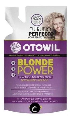 Doypack Shampoo Neutralizador Blonde Power Otowil X250g