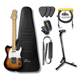 Guitarra Tagima Tw-55 Sb  Sunburst + Kit