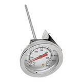 Termômetro Analógico Inox Haste 14cm Temperatura 0 A 350ºc