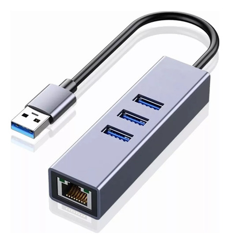 Adaptador Hub Ethernet Rj45 Gigabit Atolla Usb 3.0 Tipo C 