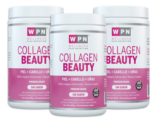 Wpn Colágeno Hidrolizado + Beauty Complex | Pack 3 Meses