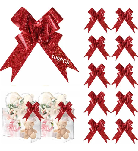 Moños De Regalo Grande Colores Metálicos 100 Piezas