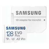 Samsung Evo Plus Microsd 128gb Sdxc U3 130 Mb/s 4k Adaptador
