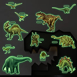 Pegatinas De Pared De Dinosaurios Que Brillan Oscuridad...