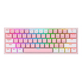 Teclado K616-rgb Fizz Pro - Mecánico Redragon Rosa-blanco