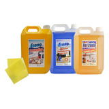 Kit Limpieza Hogar Desodorante Pisos Lavandina Detergente