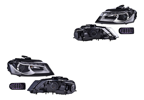 Par De Faros Delanteros Audi A3 2009-2012 Depo