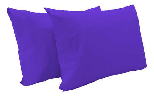 Fundas De Almohadas 50x70 Cm Tacto Super Suave Pack X 2