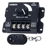 Controladora Dimmer Pwm 360w 30a Para Fita Neon Led 12v 24v