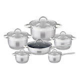 Set Ollas Bateria De Cocina 12 Piezas Eb-8017