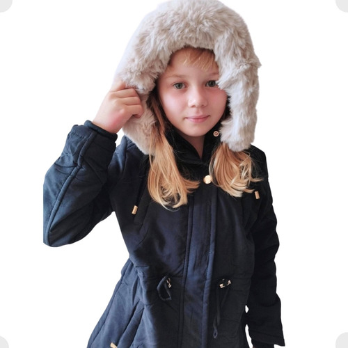 Jaqueta Infantil Feminina Parka Juvenil Blusa